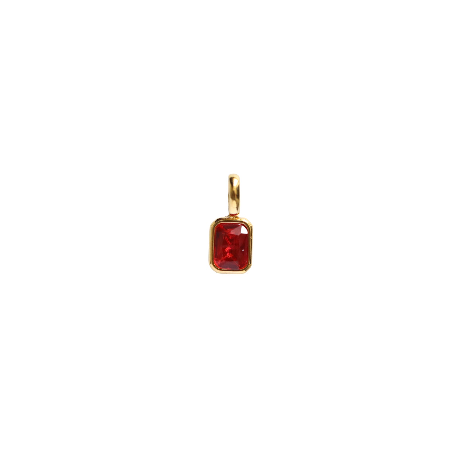 Birth Bar Gem Charm Necklace