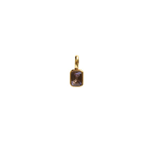 Birth Bar Gem Charm Necklace