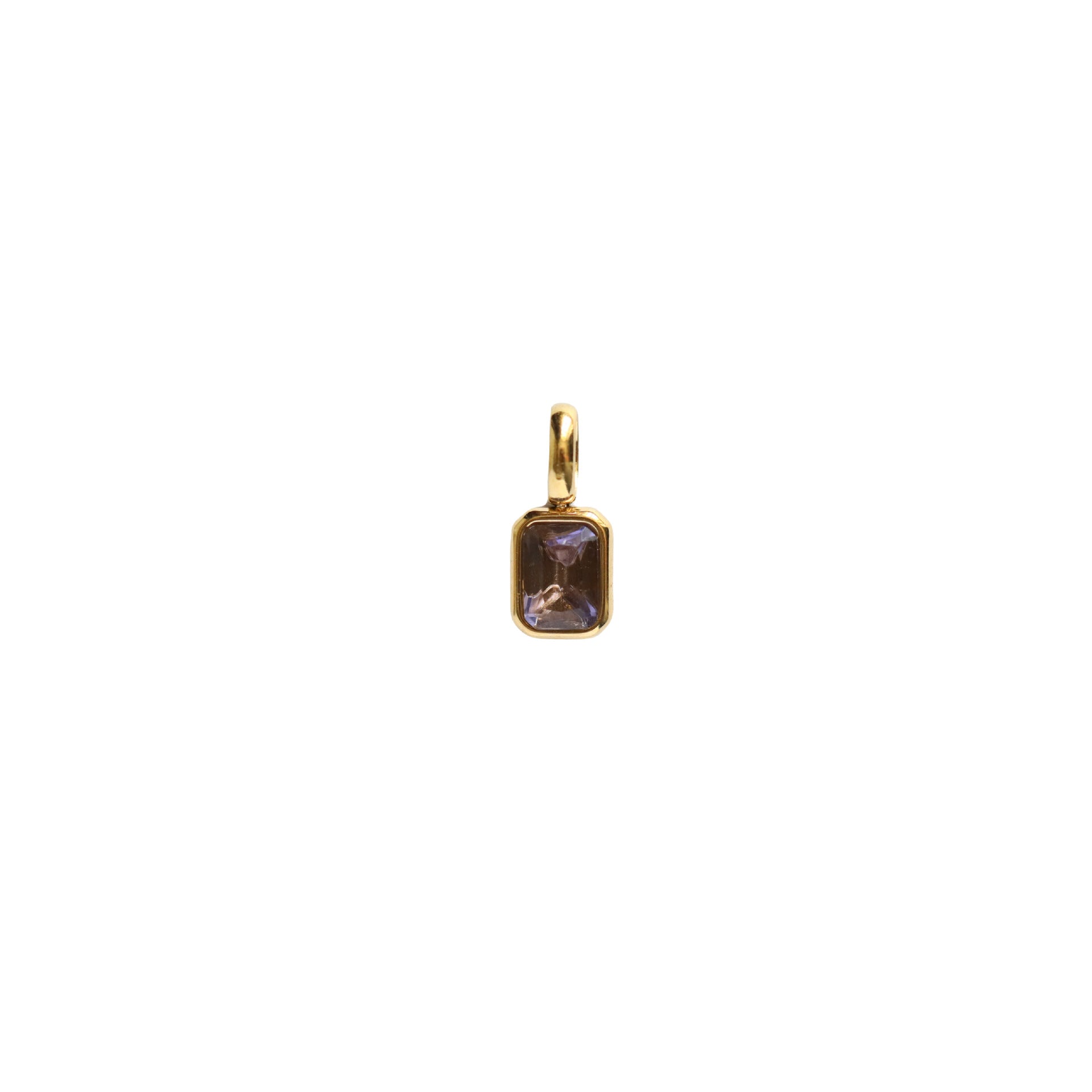 Birth Bar Gem Charm Necklace