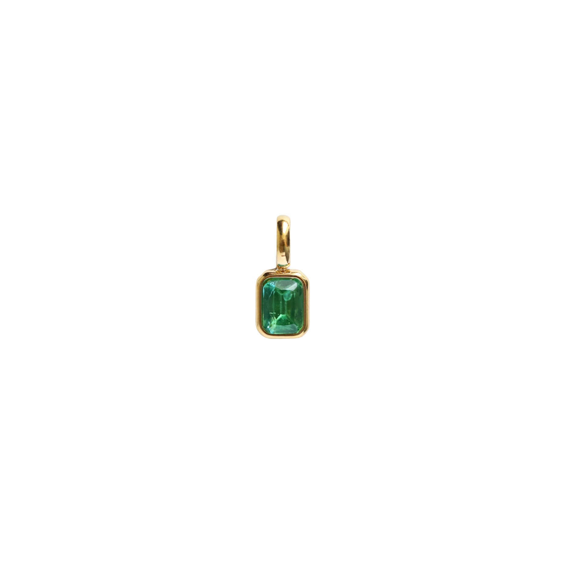 Birth Bar Gem Charm Necklace