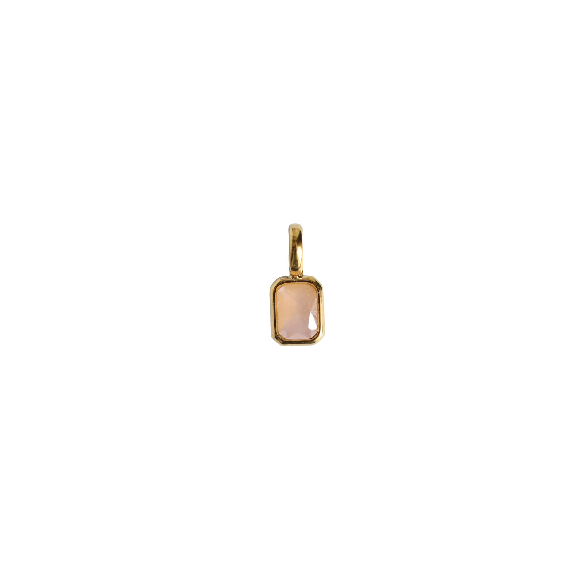 Birth Bar Gem Charm Necklace
