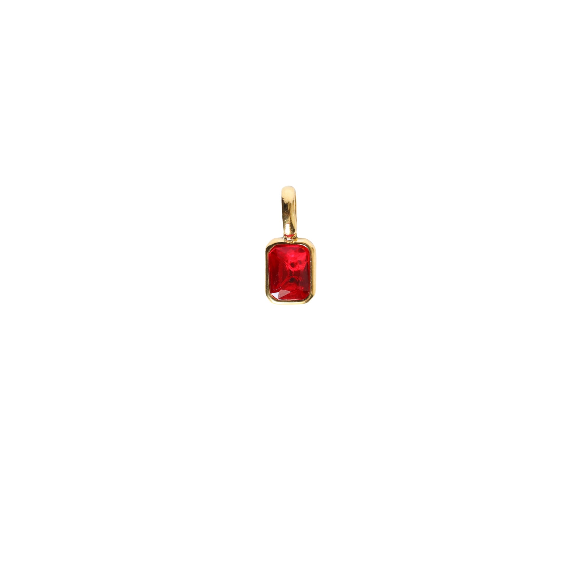 Birth Bar Gem Charm Necklace