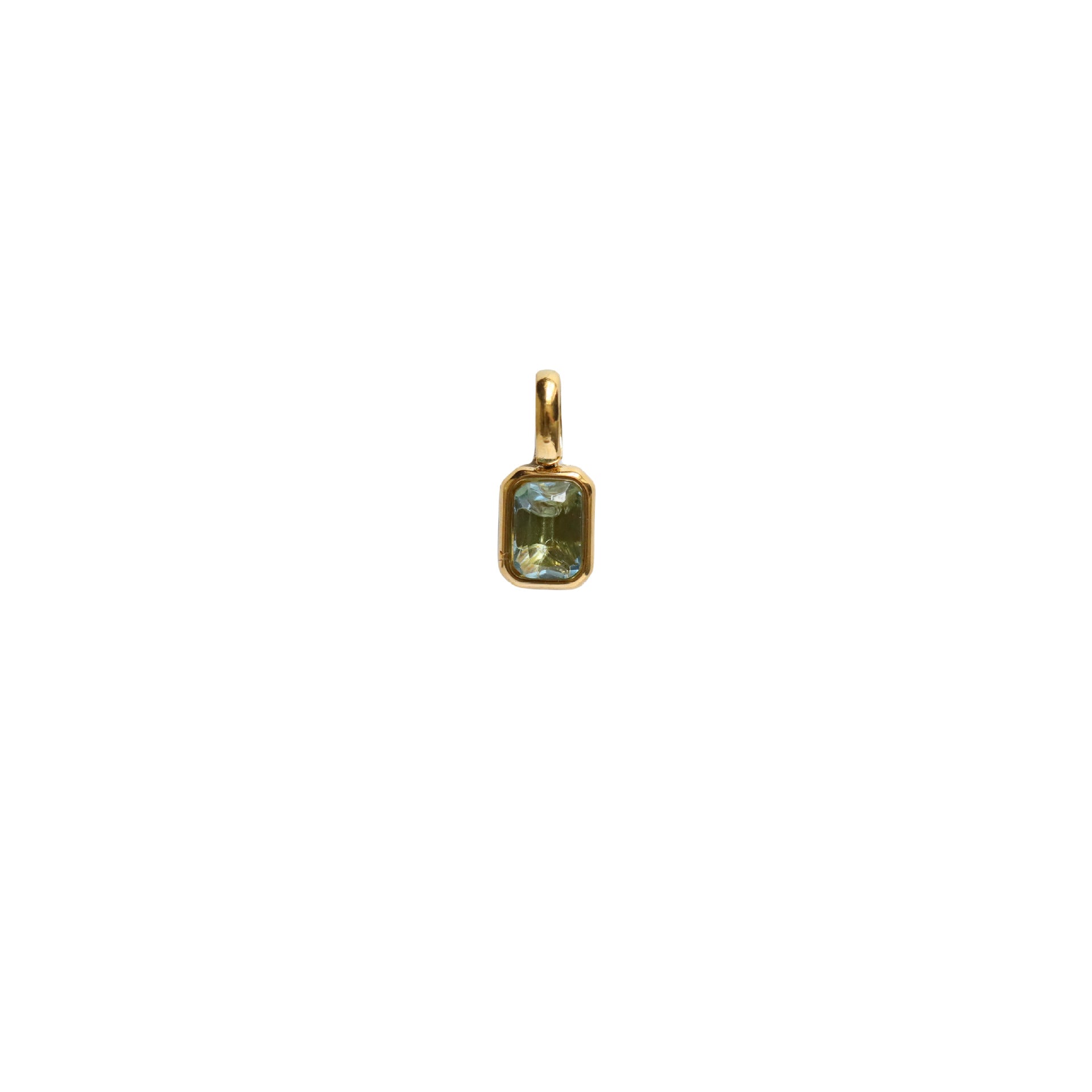 Birth Bar Gem Charm Necklace
