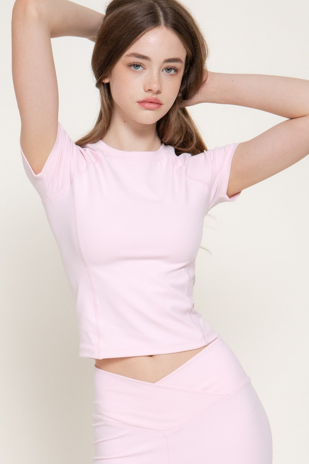 Short Raglan Slv Workout Top