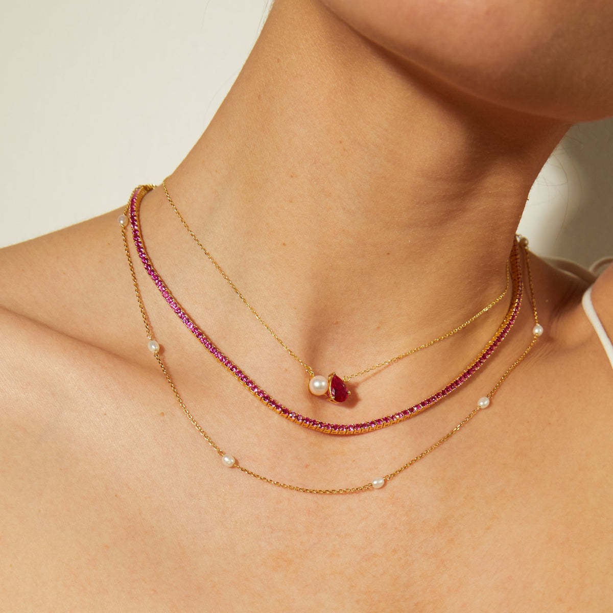 Pearl Birthstones Necklace