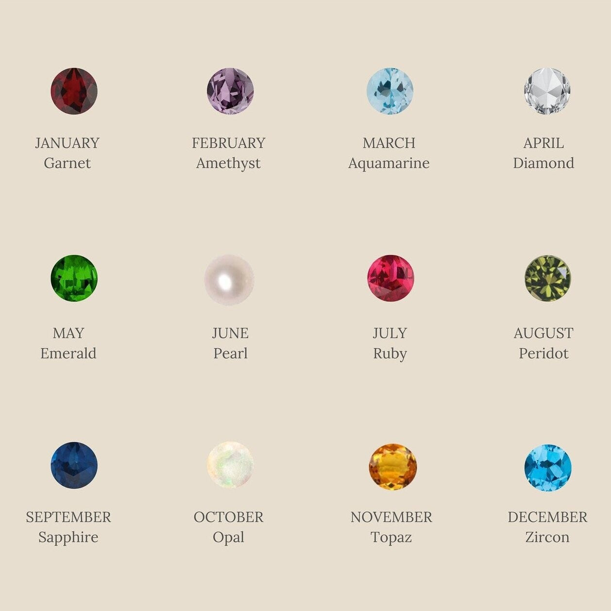 Pearl Birthstones Necklace