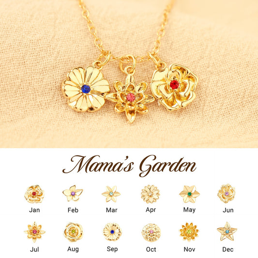 Mama's Bloom Birthstone Necklace