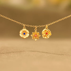 Mama's Bloom Birthstone Necklace