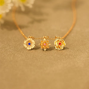 Mama's Bloom Birthstone Necklace