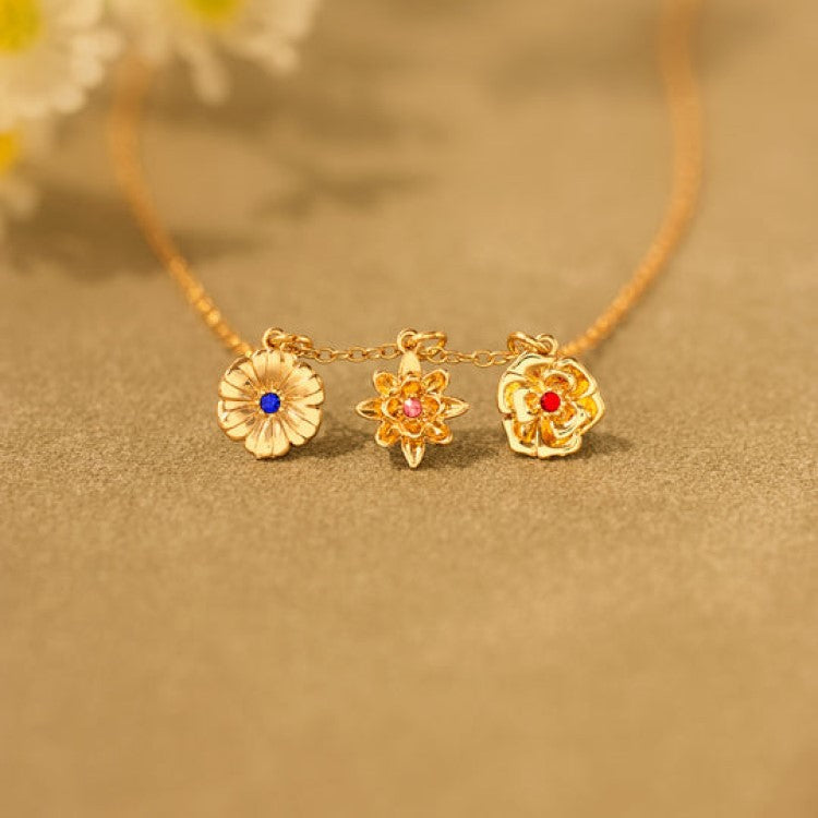 Mama's Bloom Birthstone Necklace