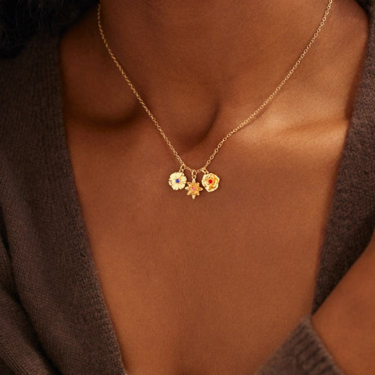 Mama's Bloom Birthstone Necklace Stella Harte