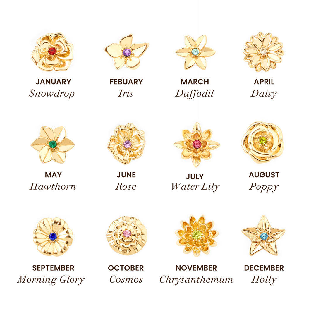 Mama's Bloom Birthstone Necklace Stella Harte
