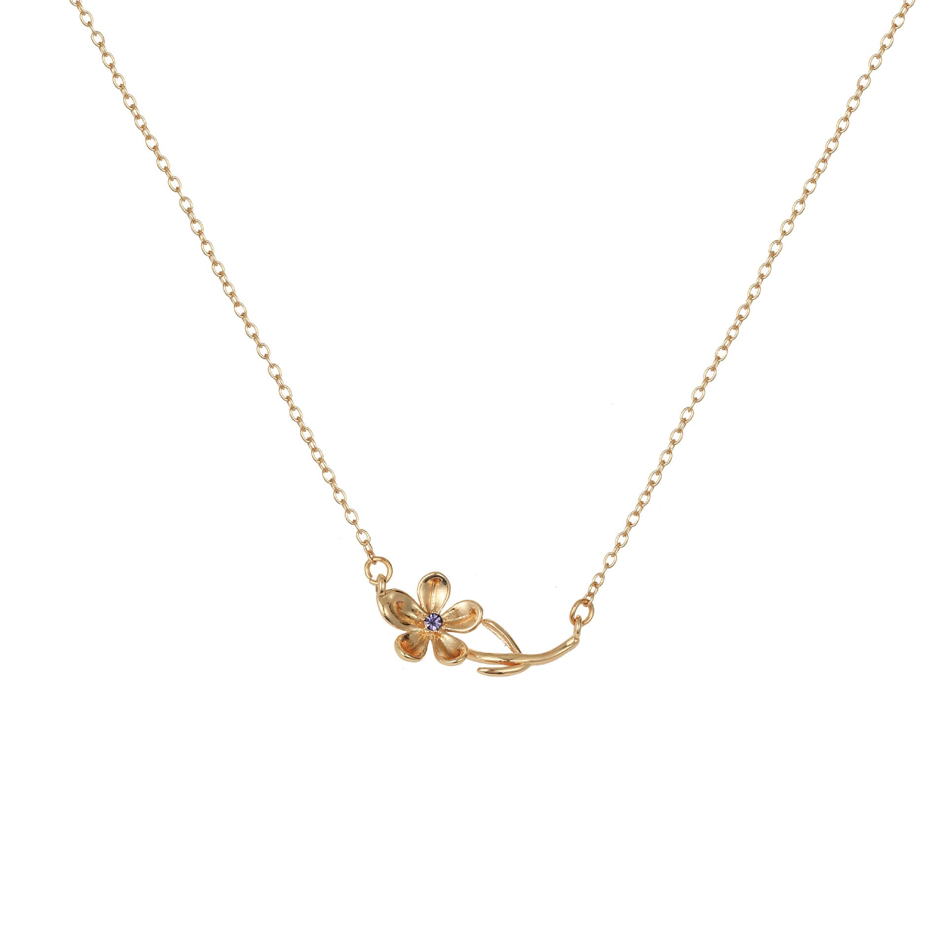 Mama's Bloom Birth Flower Necklace Stella Harte