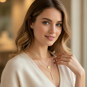 Coin Bar Layer Necklace