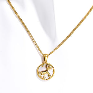 Zodiac Charm Pendant Necklace