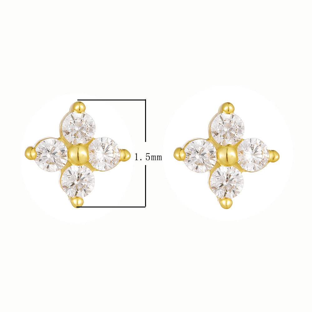 Celestial Cluster Stud Earrings Stella Harte