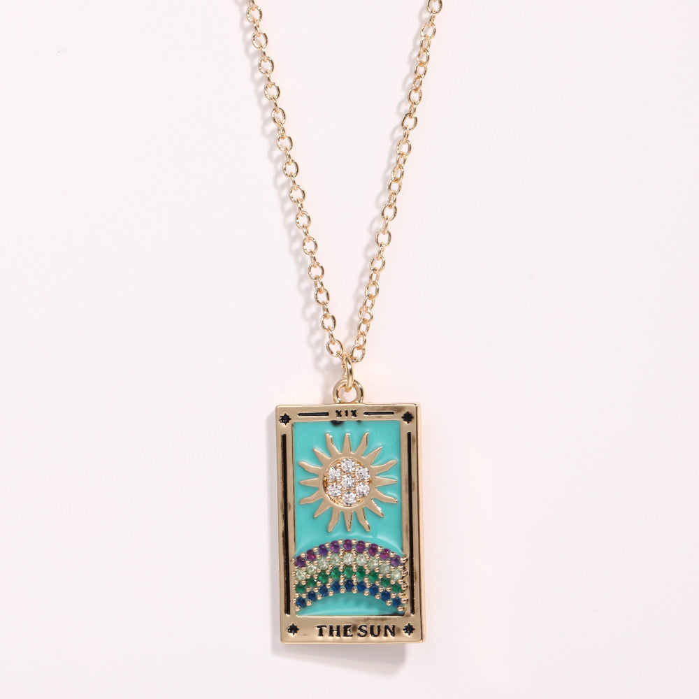 Celestial Tarot Charm Necklace