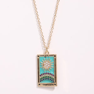 Celestial Tarot Charm Necklace