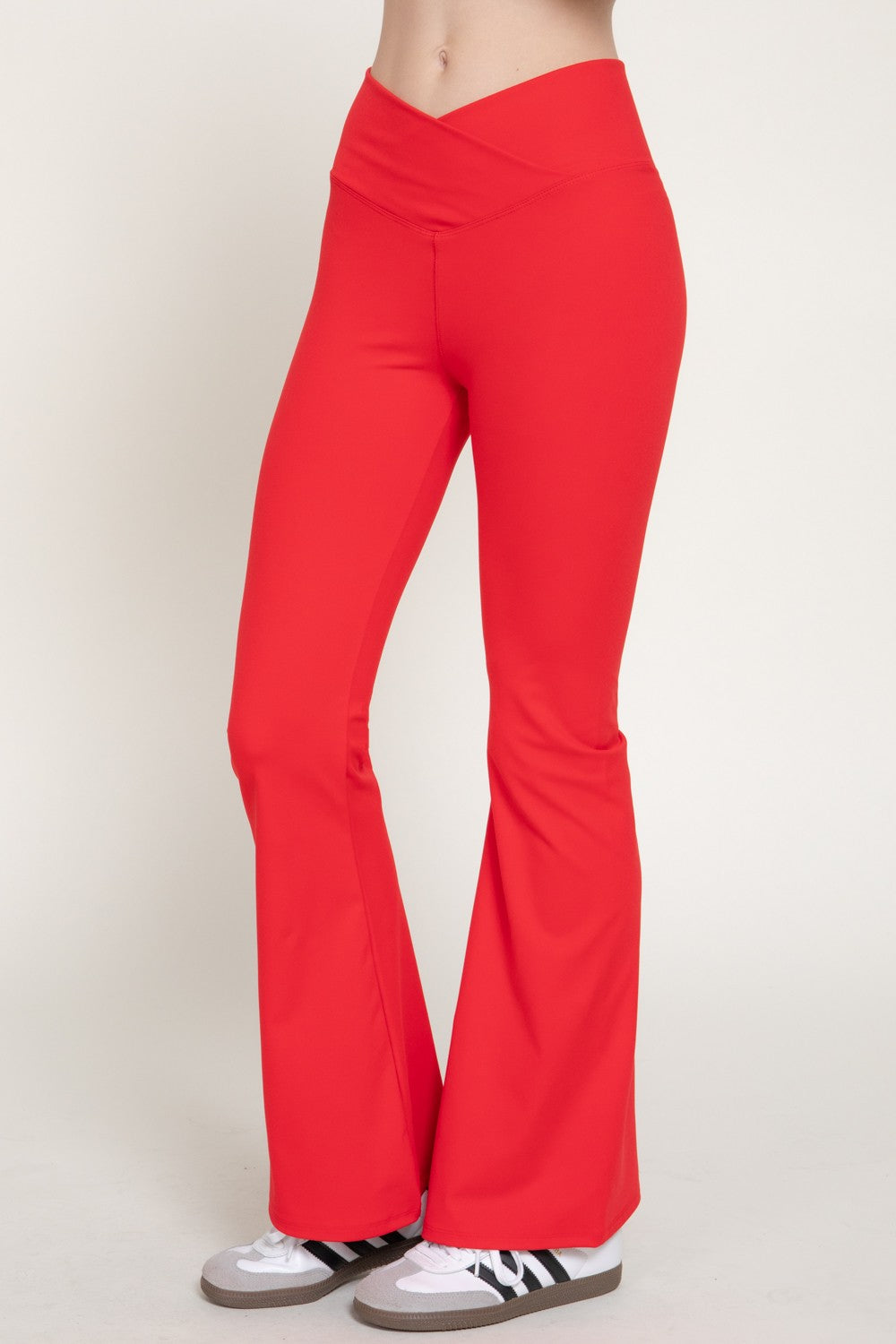 Cross Over Waistband Activewear Yoga Pants