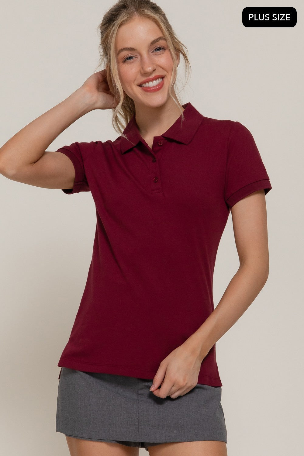 Short Sleeve Classic Pique Polo Top
