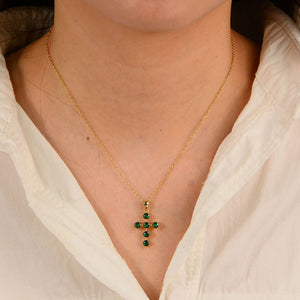 Verdant Cross Necklace