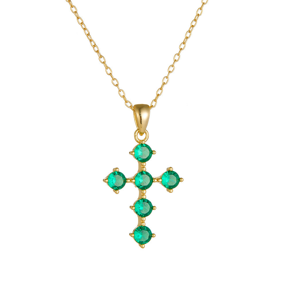 Verdant Cross Necklace