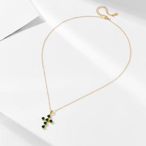Verdant Cross Necklace