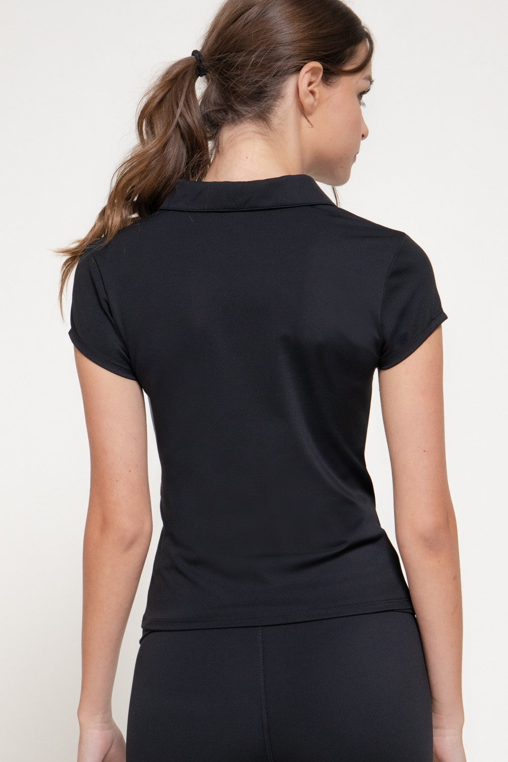 Short Sleeve Polo Workout Top