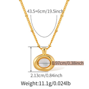 Pearl Circle Whisper Necklace