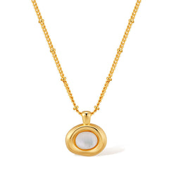 Pearl Circle Whisper Necklace