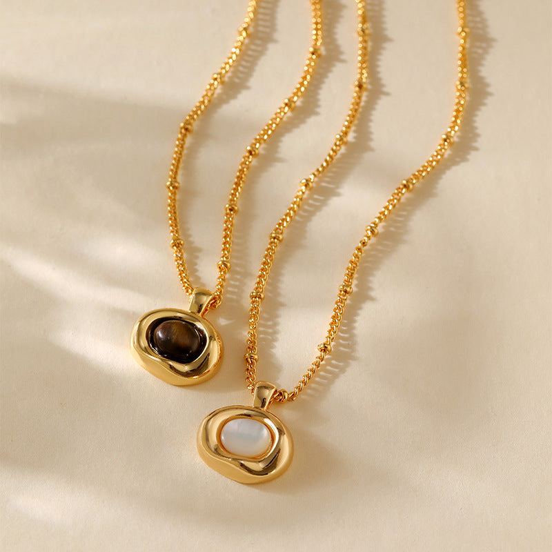 Pearl Circle Whisper Necklace