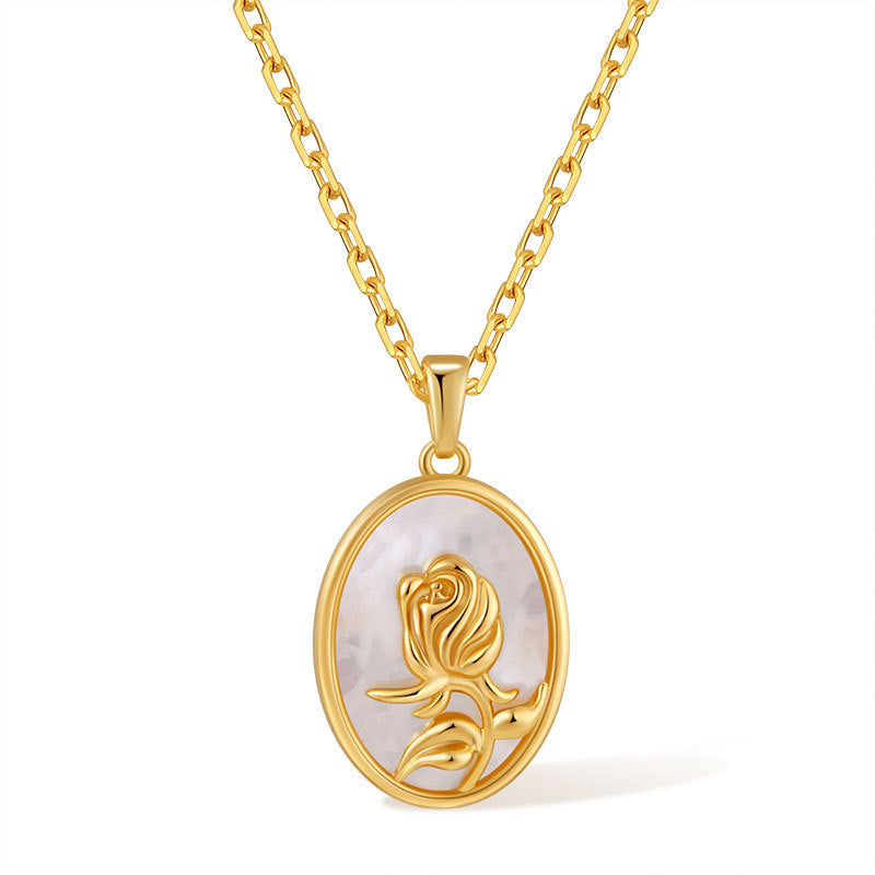 Rose Pearl Bloom Necklace