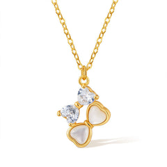 Enchanted Heart Trio Necklace