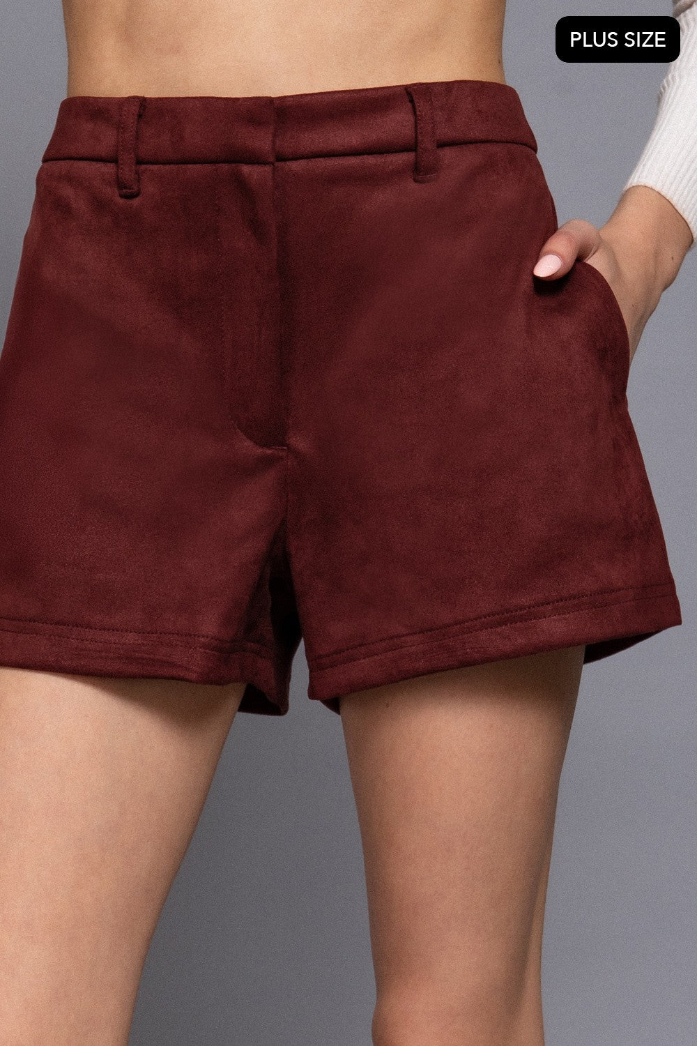 Faux Suede Shorts