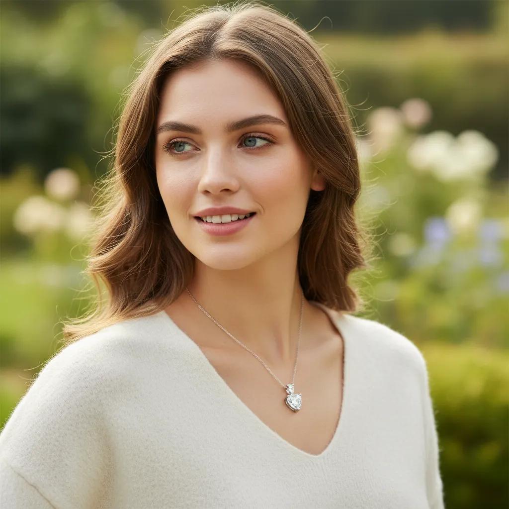 Heart's Eternal Sparkle Necklace Stella Harte