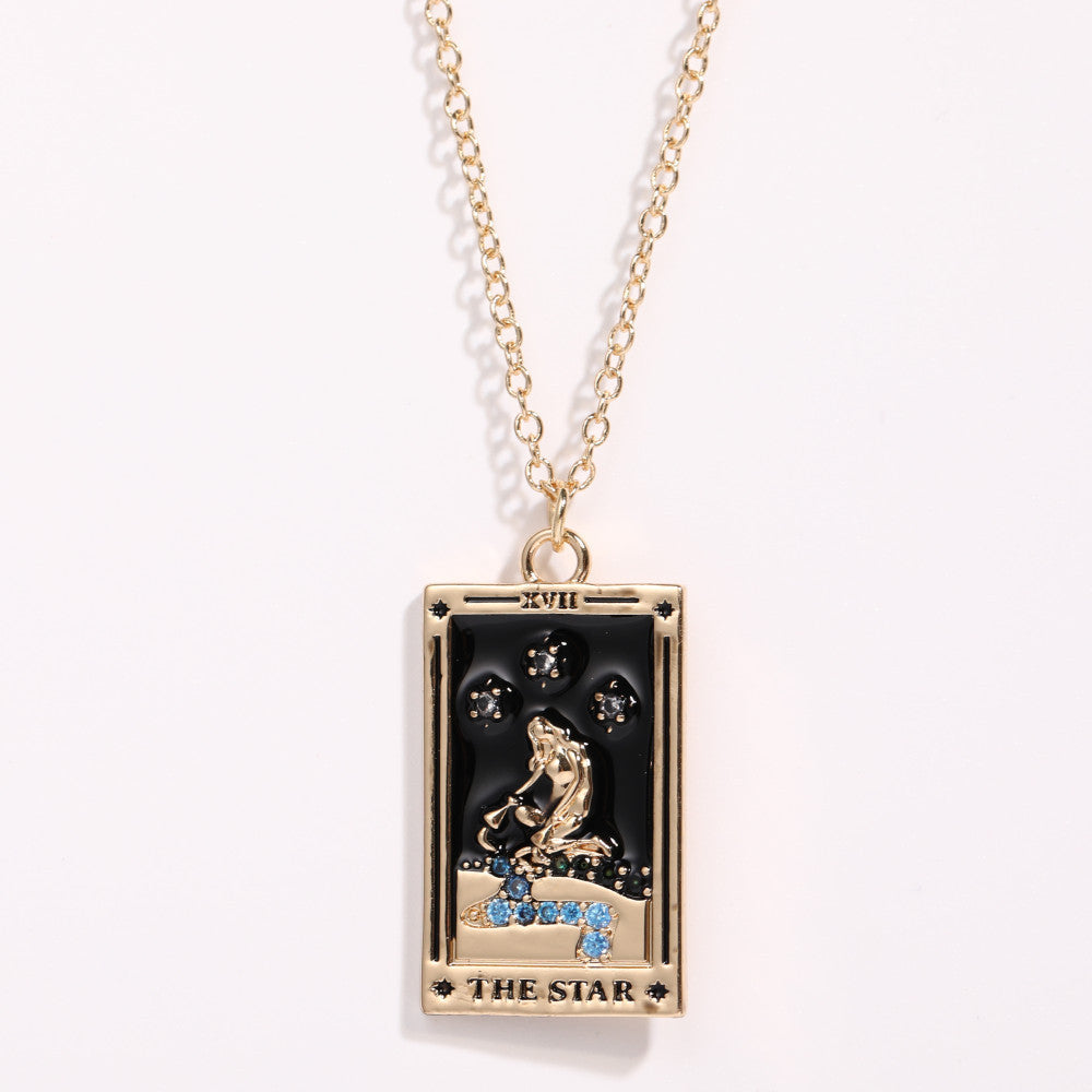 Celestial Tarot Charm Necklace Stella Harte