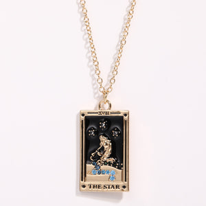 Celestial Tarot Charm Necklace