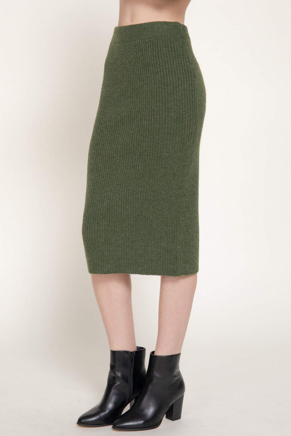 Pencil Midi Sweater Skirt