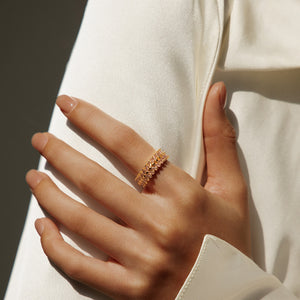 Pink Braid Eternity Ring