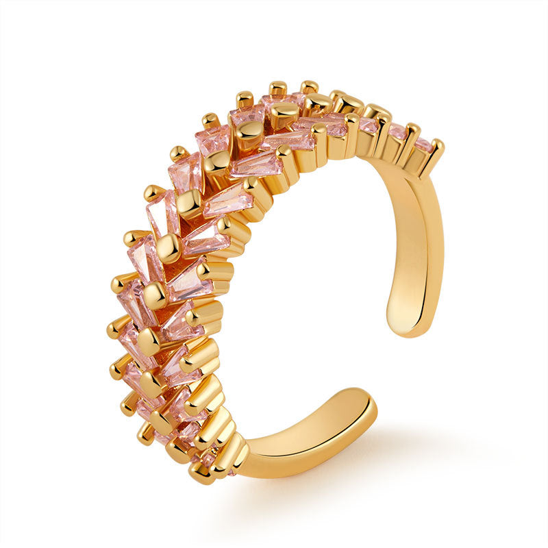 Pink Braid Eternity Ring