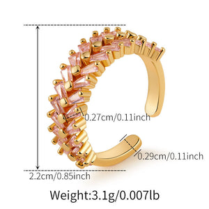 Pink Braid Eternity Ring