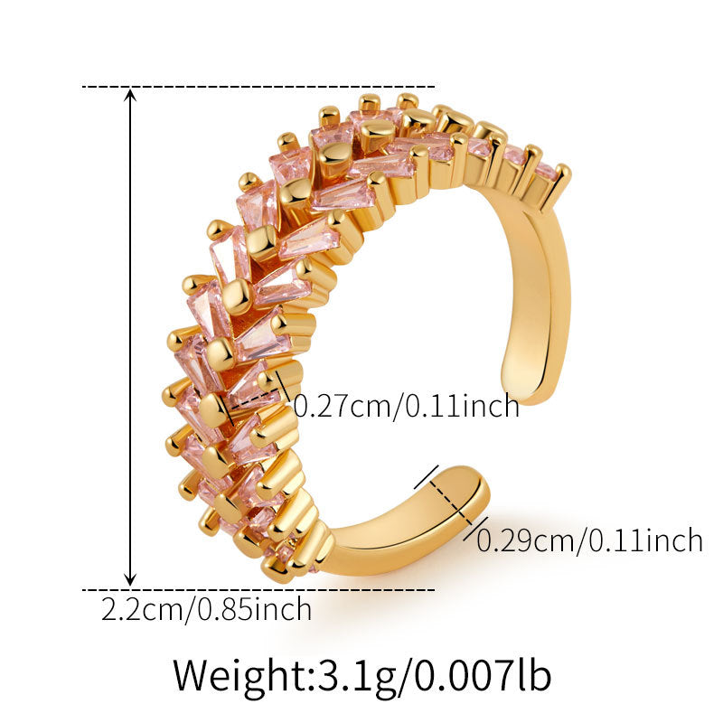 Pink Braid Eternity Ring