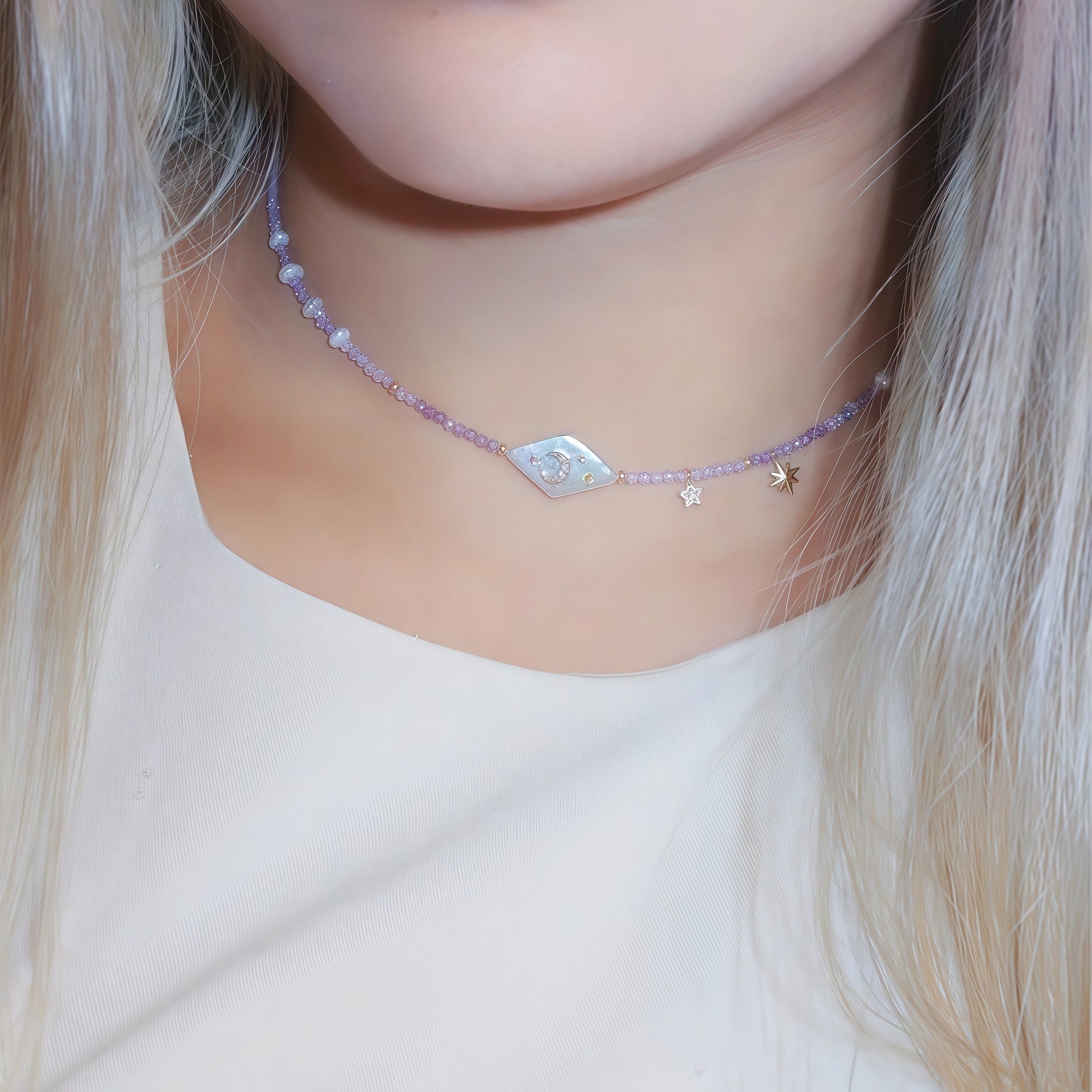Lunar Pearl Eclipse Necklace Stella Harte