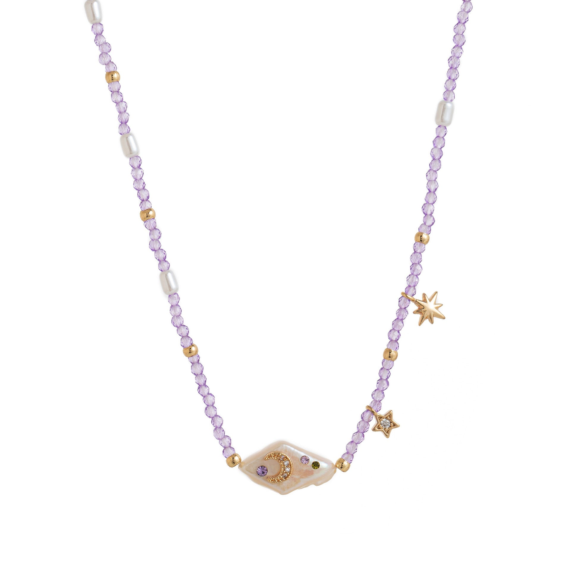 Lunar Pearl Eclipse Necklace Stella Harte