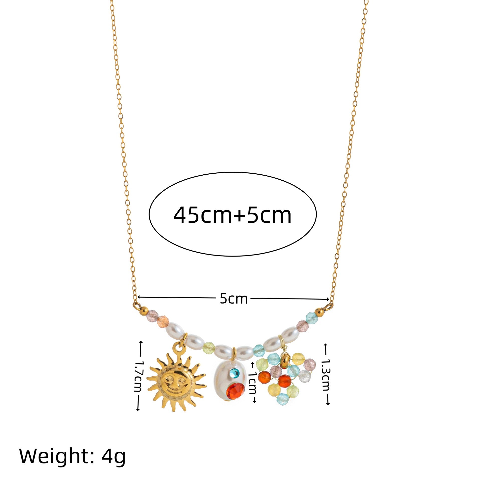 Sunshine Beadburst Necklace Stella Harte