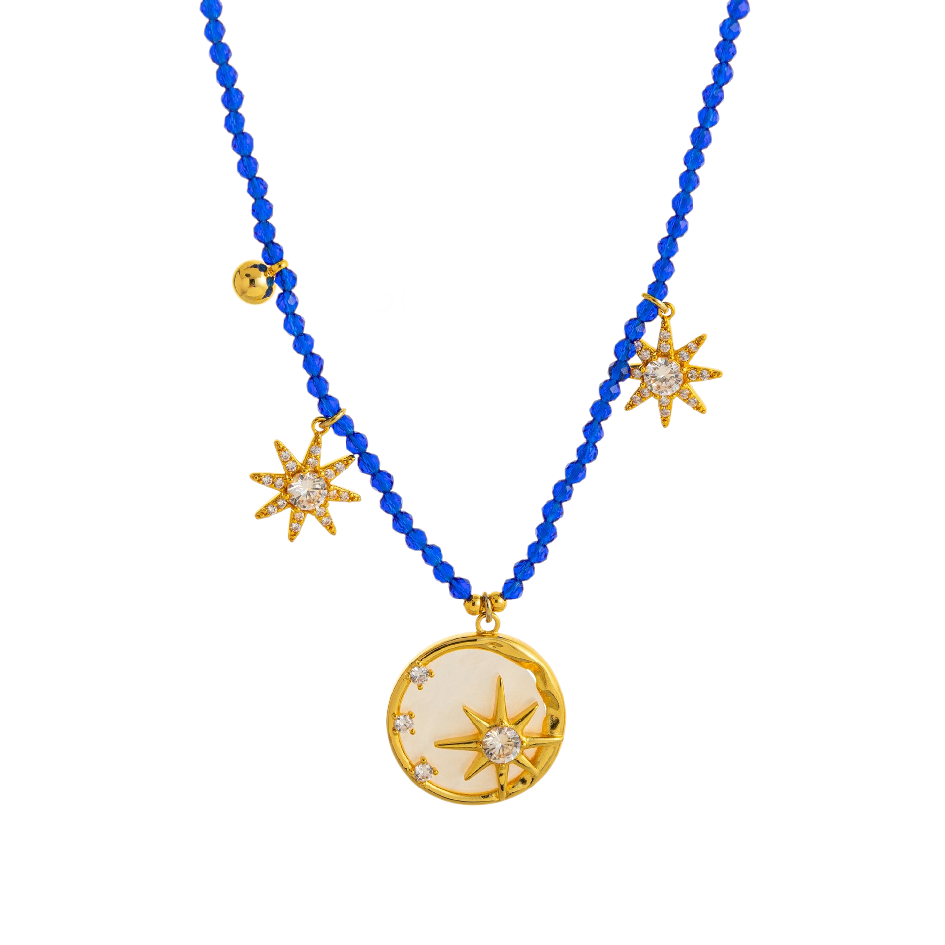 Azure Starburst Sun Necklace Stella Harte