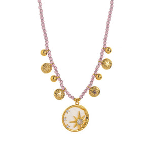 Rosy Dawn Star Necklace