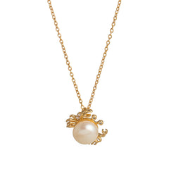 Claw & Pearl Embrace Necklace
