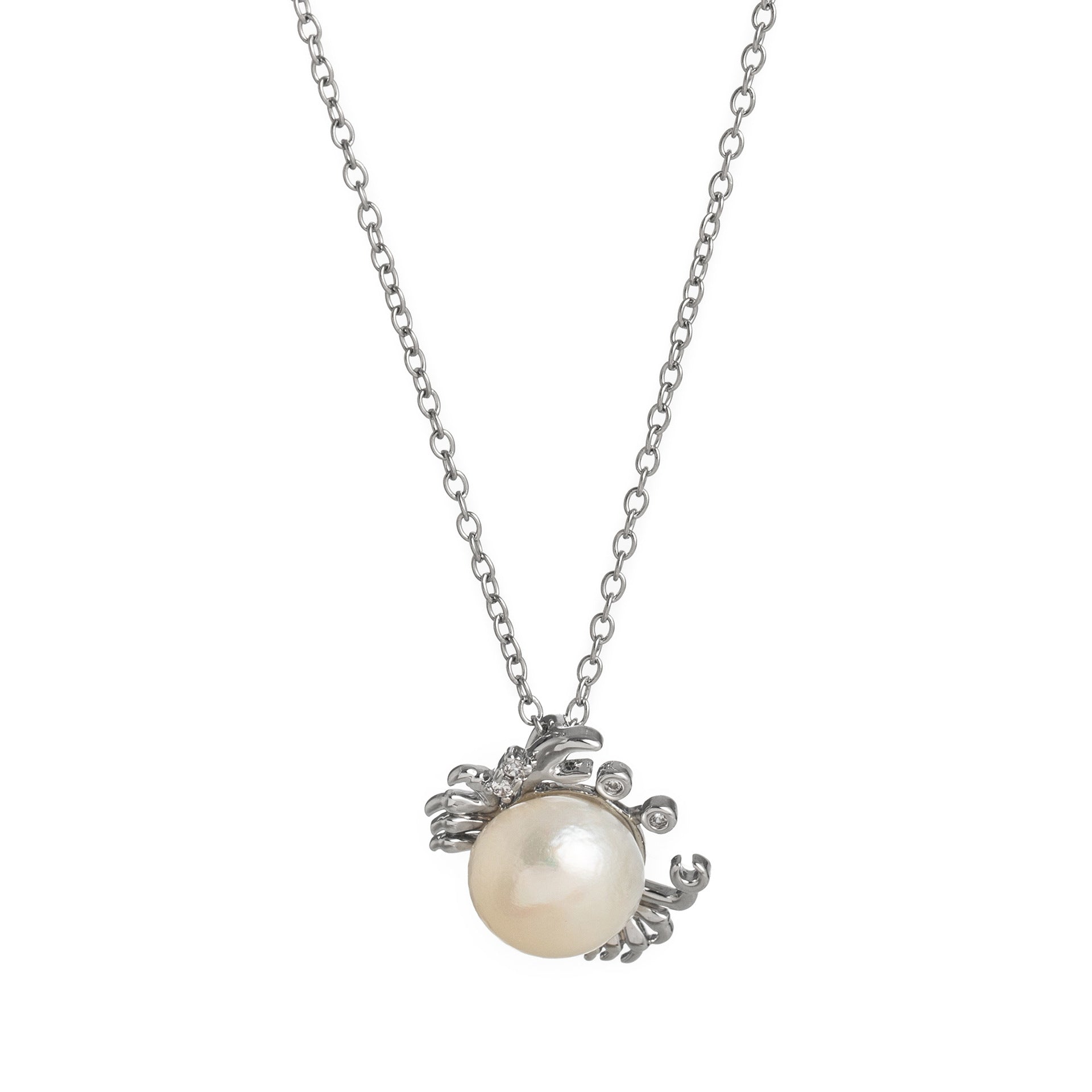 Claw & Pearl Embrace Necklace