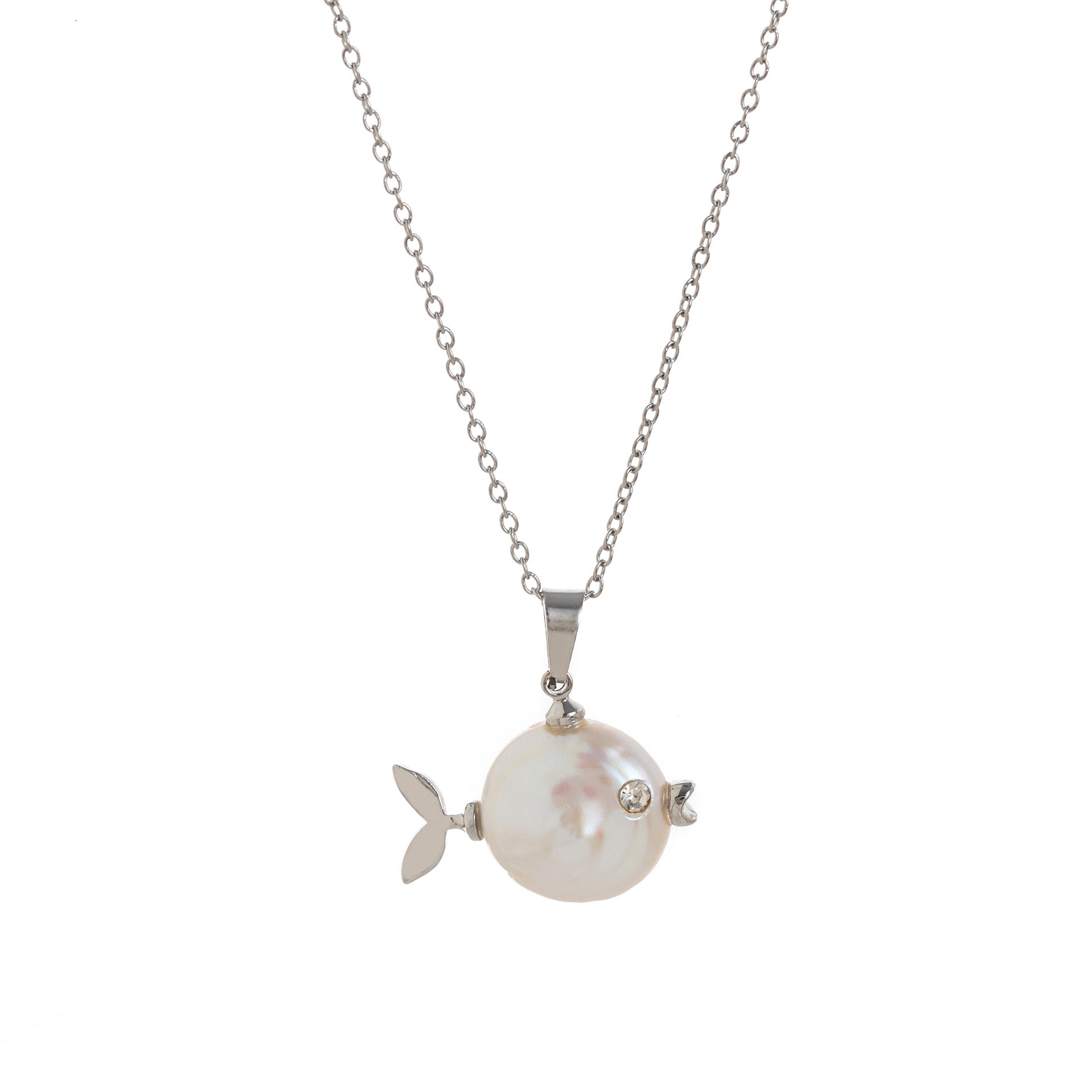 Pearly Fin Flirt Necklace Stella Harte